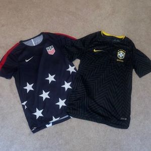 Brazil USA Nike training jerseys